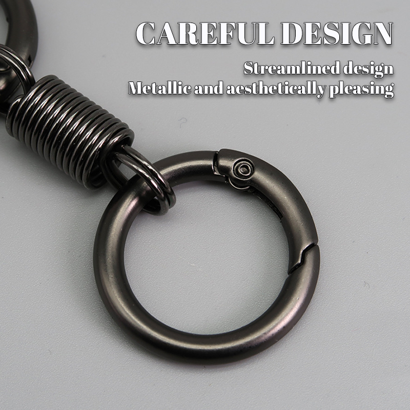 (đ„2024Last Day Promotion - 49% off)Nordic Retro Spring Double Ring Keychain