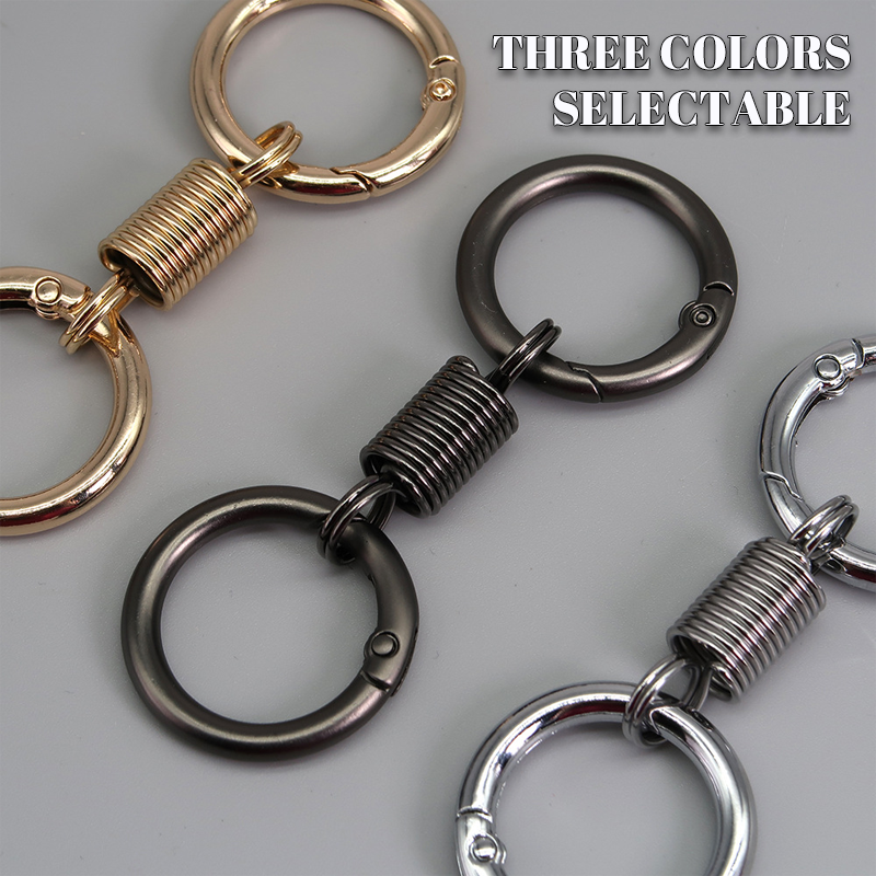 (đ„2024Last Day Promotion - 49% off)Nordic Retro Spring Double Ring Keychain