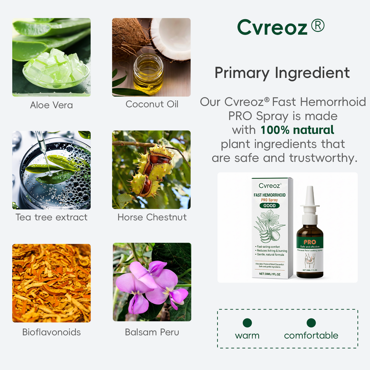 🔥 Karácsonyi Vásári Akció | Cvreoz® Fast Hemorrhoid PRO Spray